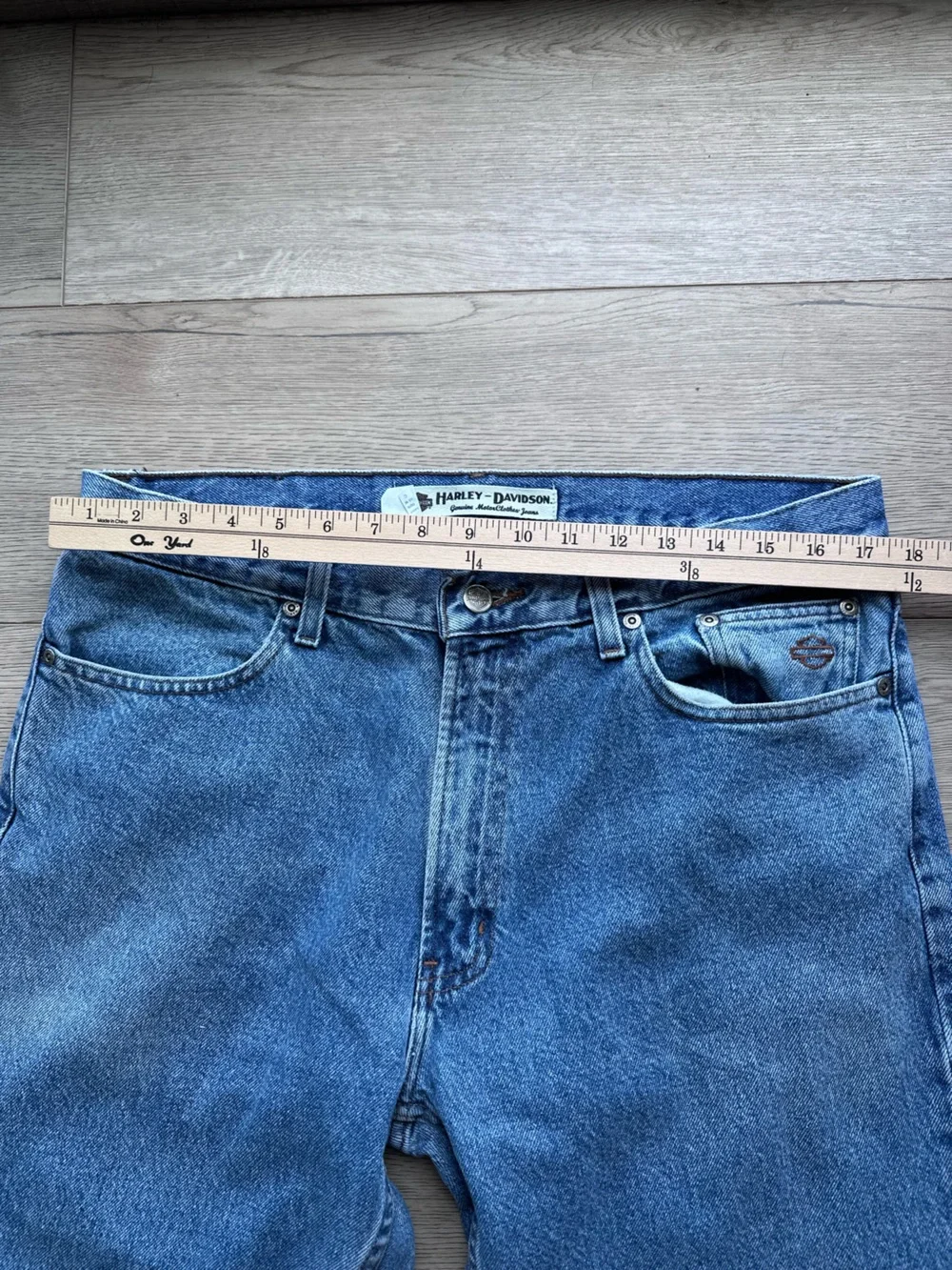 Harley Davidson Men’s Jeans 36x30 Blue Denim Straight Leg Genuine MotorClothes